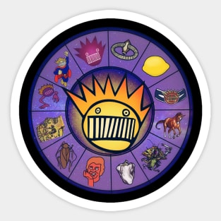 Boognish Rising 2.3 - Horoscope Birth Chart For Ween Sticker